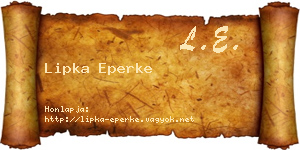 Lipka Eperke névjegykártya